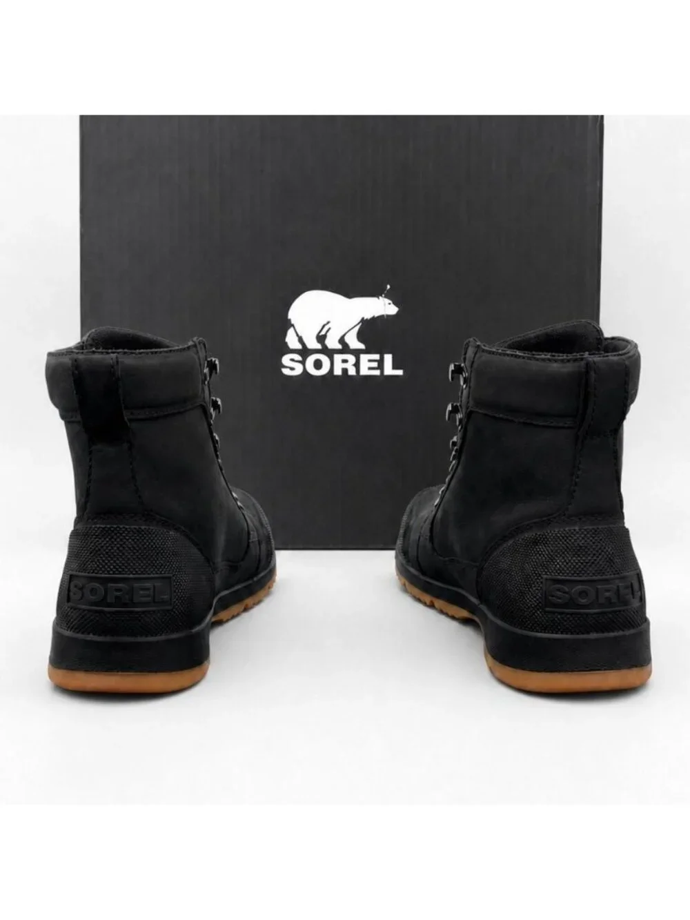 SOREL Ankeny II Mid WP Insulated Mens 10 Tobacco Black Waterproof Boots